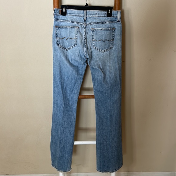 Red engine boot, cut distressed, vintage denim size 29 low waisted medium wash - Picture 3 of 3